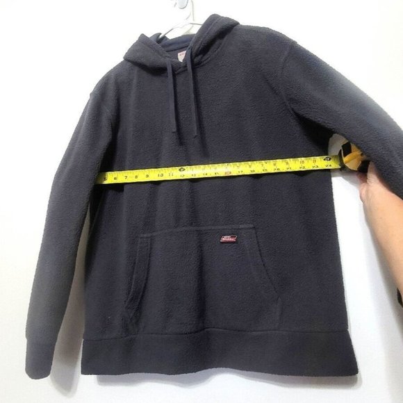 Dickies Gray Fleece Sherpa Hoodie Mens Size L 42-44 Pullover Workwear - Picture 4 of 7